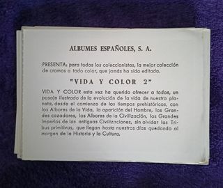 Lote cromos Vida y Color 2