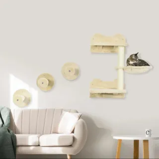 Juego de rascadores para gatos de pared Nuevo