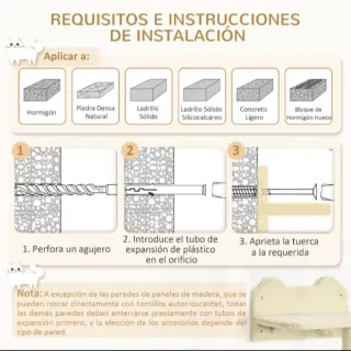 Juego de rascadores para gatos de pared Nuevo