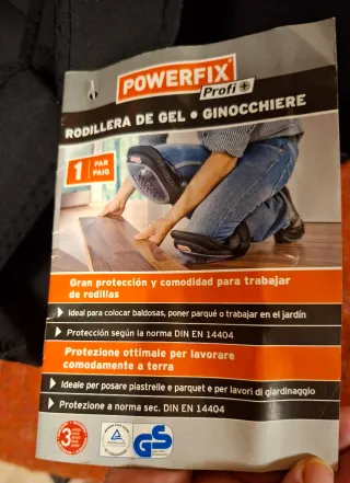 Rodilleras Powerfix de gel con protección