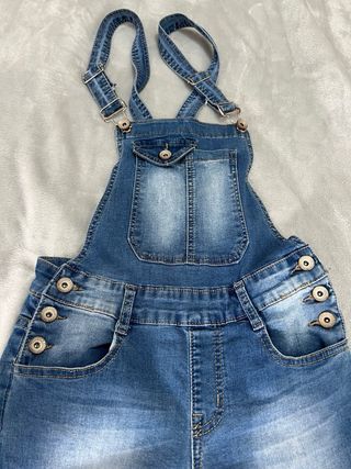 Peto vaquero largo azul