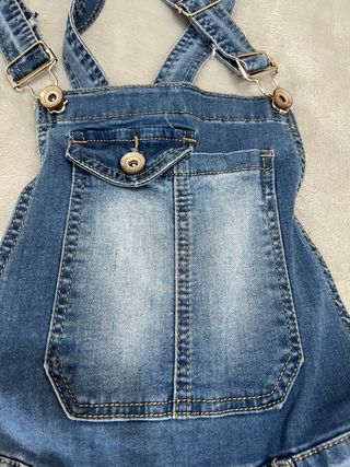 Peto vaquero largo azul
