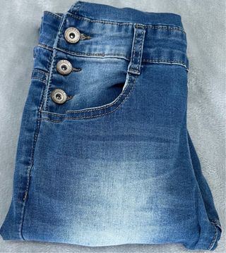 Peto vaquero largo azul