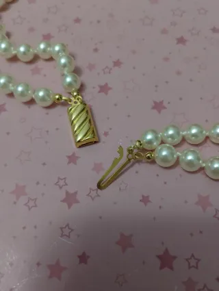 Collana perle doppio filo oro