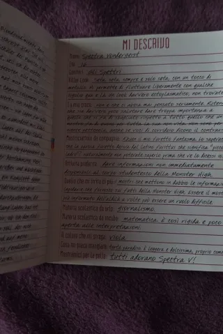 Diario Monster High Spectra 2011