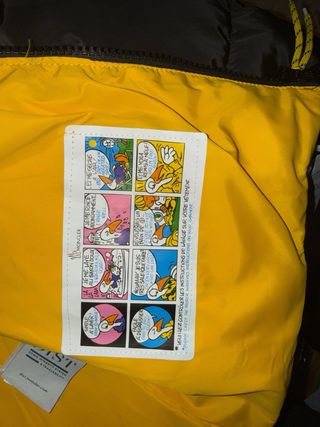 Chaqueta Moncler Negra y Amarilla