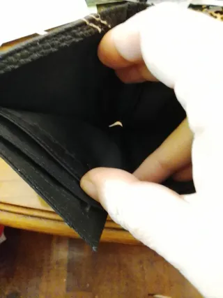 Portafoglio uomo tessuto LUMBERJACK nero