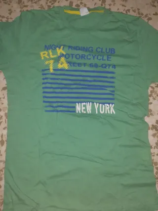 6 camisetas manga corta para niño 11-12