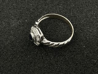 anillo oro 18k con diamante