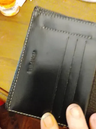 Portafoglio uomo Coveri World nero e rosso