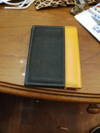 Portafoglio uomo Coveri World nero e rosso