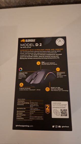 Mouse Glorious Model D 2 Wireless Nero