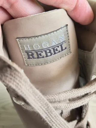 Botines Sandalias Cuña Hogan Beige