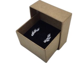 pendientes plata 925mm con piedra con circonita