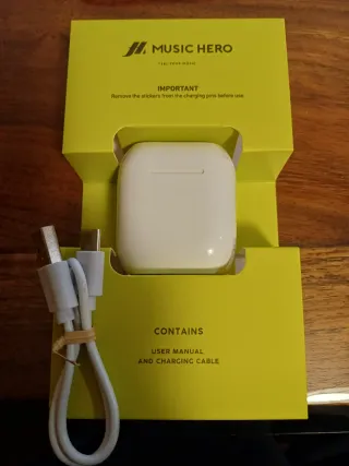 Auriculares Inalámbricos Music Hero Blancos