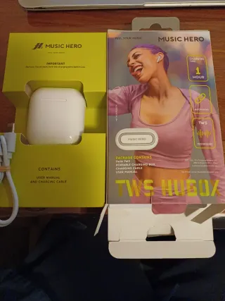 Auriculares Inalámbricos Music Hero Blancos