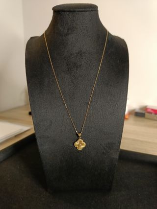 Collar Trébol Oro 18K Estilo Van Cleef