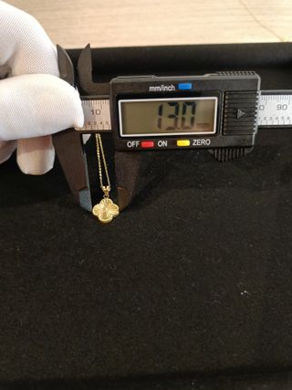 Collar Trébol Oro 18K Estilo Van Cleef