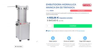 Embutidora MAINCA Industrial Trifásica 400V