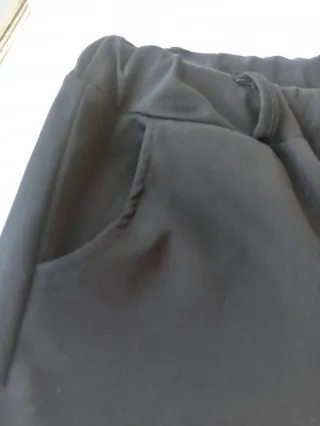 Pantalón ancho mujer negro