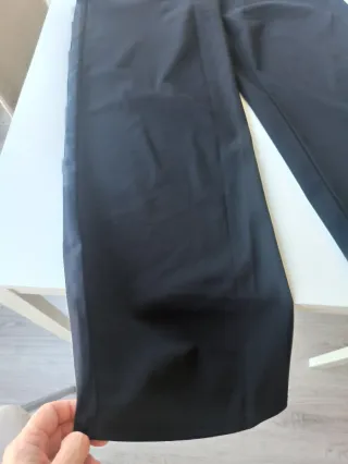 Pantalón ancho mujer negro