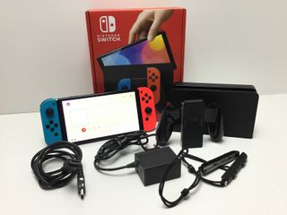 nintendo switch oled mario red & blue edition