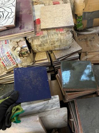 Lote de azulejos decorativos  Ceramica antigua