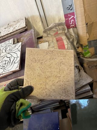 Lote de azulejos decorativos  Ceramica antigua