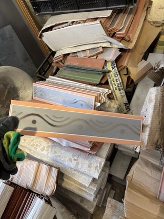 Lote de azulejos decorativos  Ceramica antigua