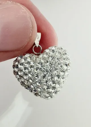 Colgante Corazón Plata Ley 925 Circonitas