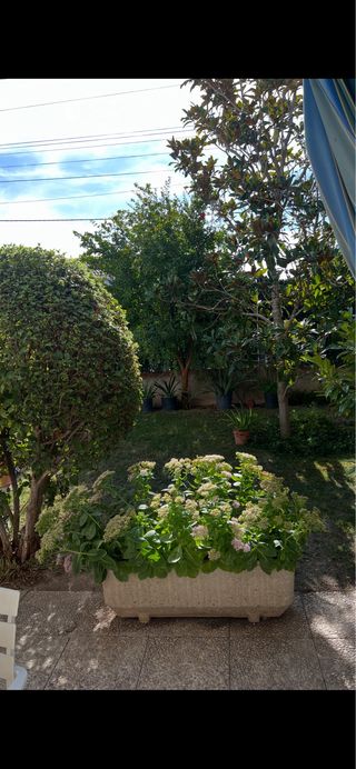 Jardinera de piedra grande