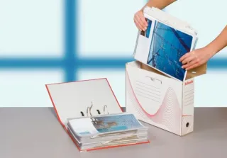 Set 25 Scatole Archivio + 200 Fogli Protettivi