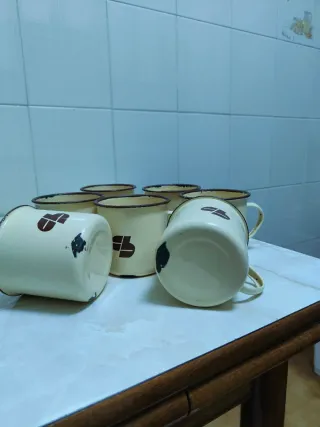 Tazas Vintage Esmaltadas (Set de 7)