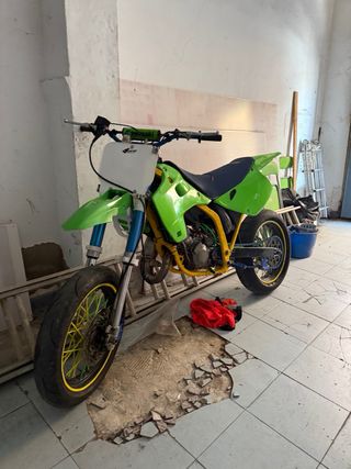 Cambio llantas Supermotard por Cros