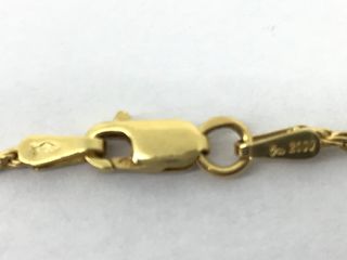 collar oro 18k con piedra 20cm