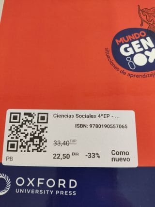 Ciencias Sociales 4ºEP -  9780190557065