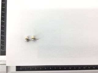 pendientes oro 18k con piedra con perla