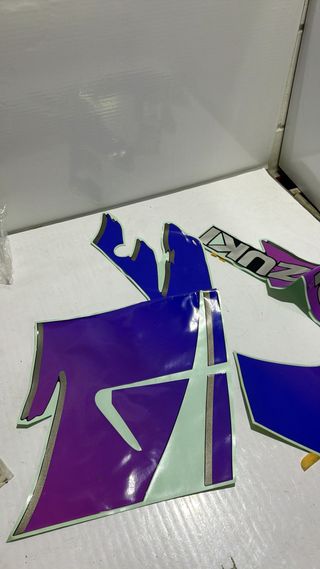 Juego de cintas para carrocería, carenado lateral inferior para Suzuki, GSX-F 750. Ref. 68680-20C20-K46