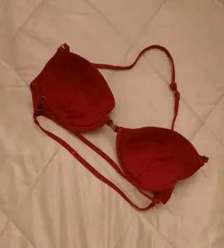 Conjunto 2 sujetadores y 2 tangas rojo