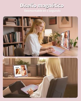 NUEVO! Funda Teclado iPad Pro 12.9 6ª Gen Rosa