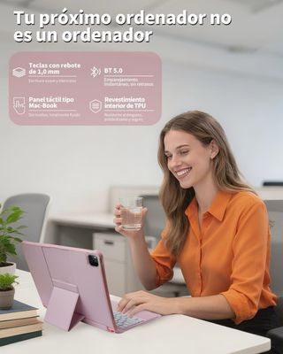NUEVO! Funda Teclado iPad Pro 12.9 6ª Gen Rosa