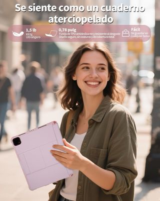 NUEVO! Funda Teclado iPad Pro 12.9 6ª Gen Rosa