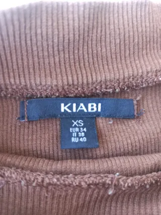 Camiseta Kiabi manga larga mujer marrón