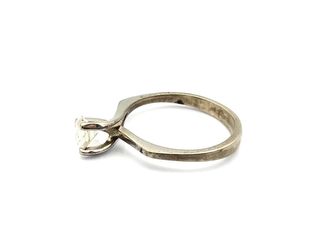 sortija plata 925mm con piedra con circonita