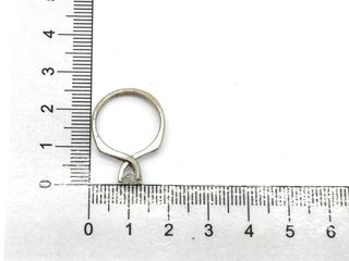 sortija plata 925mm con piedra con circonita