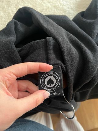 Sudadera Thrasher Negra con Capucha Y2K vintage