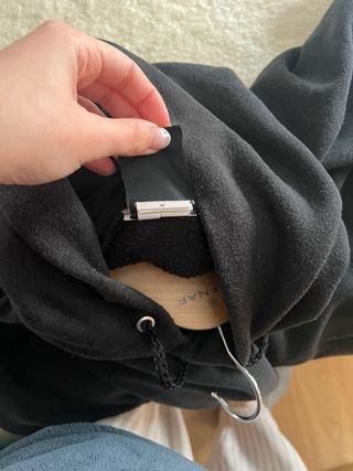 Sudadera Thrasher Negra con Capucha Y2K vintage