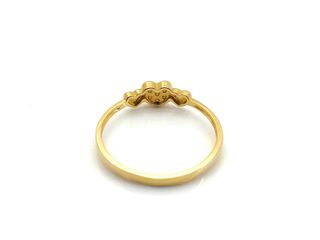 anillo oro 18k con piedra con circonita