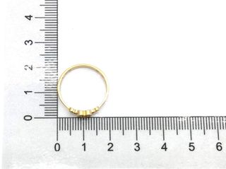 anillo oro 18k con piedra con circonita