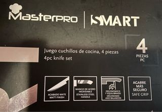 Set 4 Coltelli MasterPRO Acciaio Inox